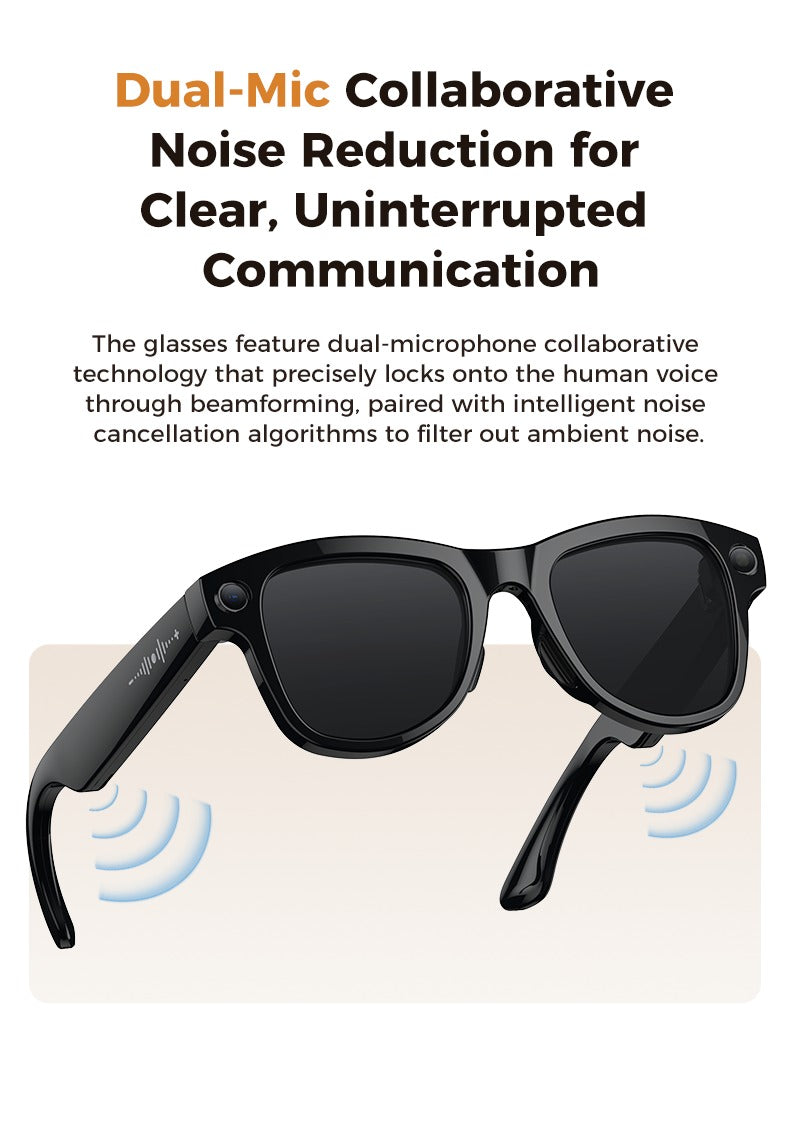 Myo Smart Glasses – Tinted Edition + Charging Case