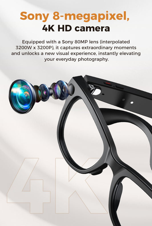 Myo Smart Glasses – Clear Lens Edition + Charging Case