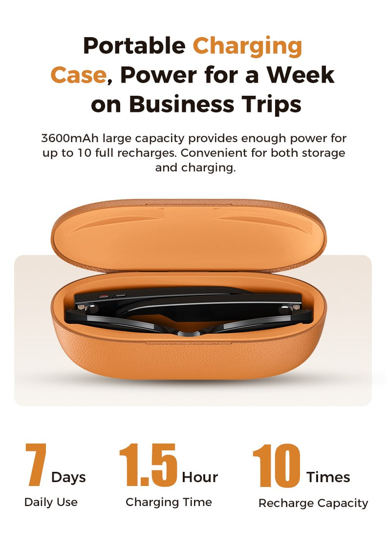 Myo Smart Glasses – Tinted Edition + Charging Case